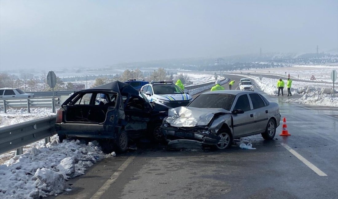 Afşin'de meydana gelen trafik