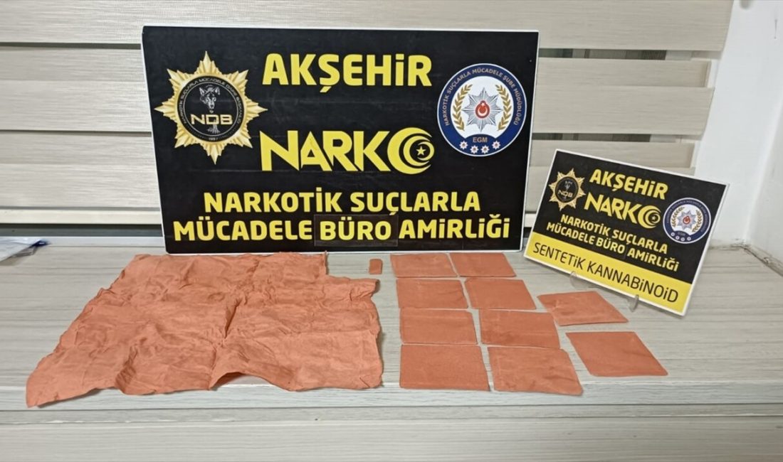 Akşehir'de düzenlenen uyuşturucu operasyonunda