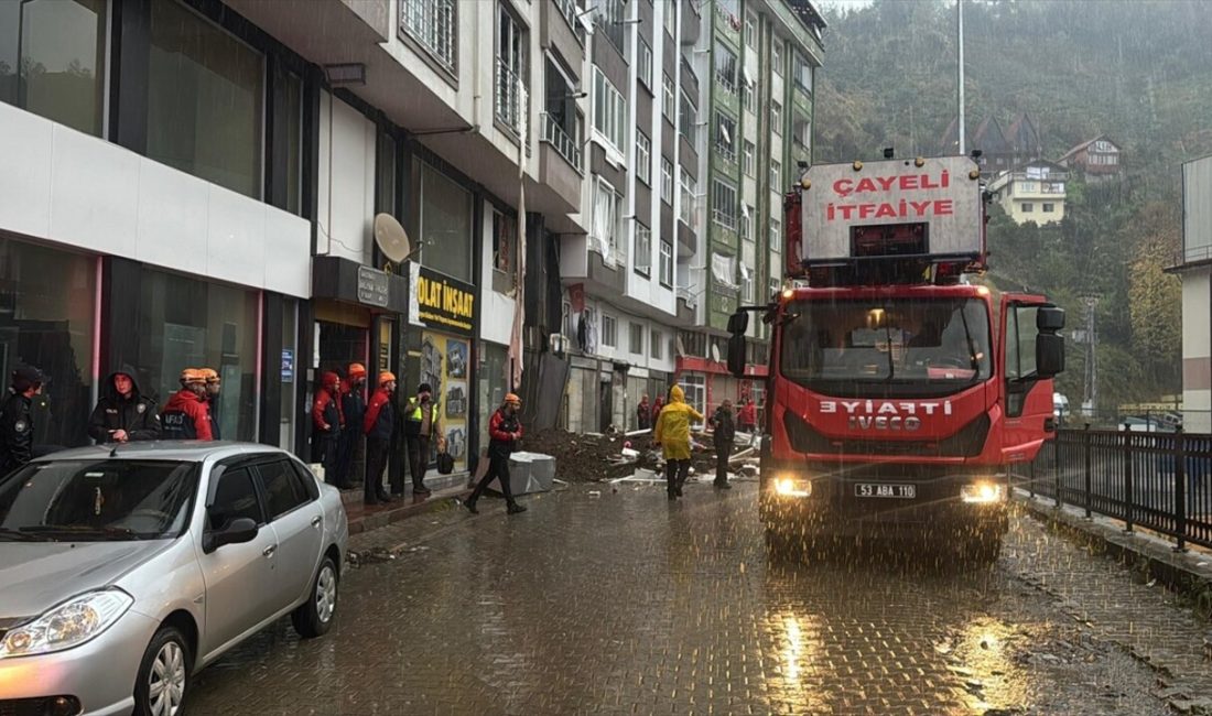 Rize'nin Çayeli ilçesinde gerçekleşen