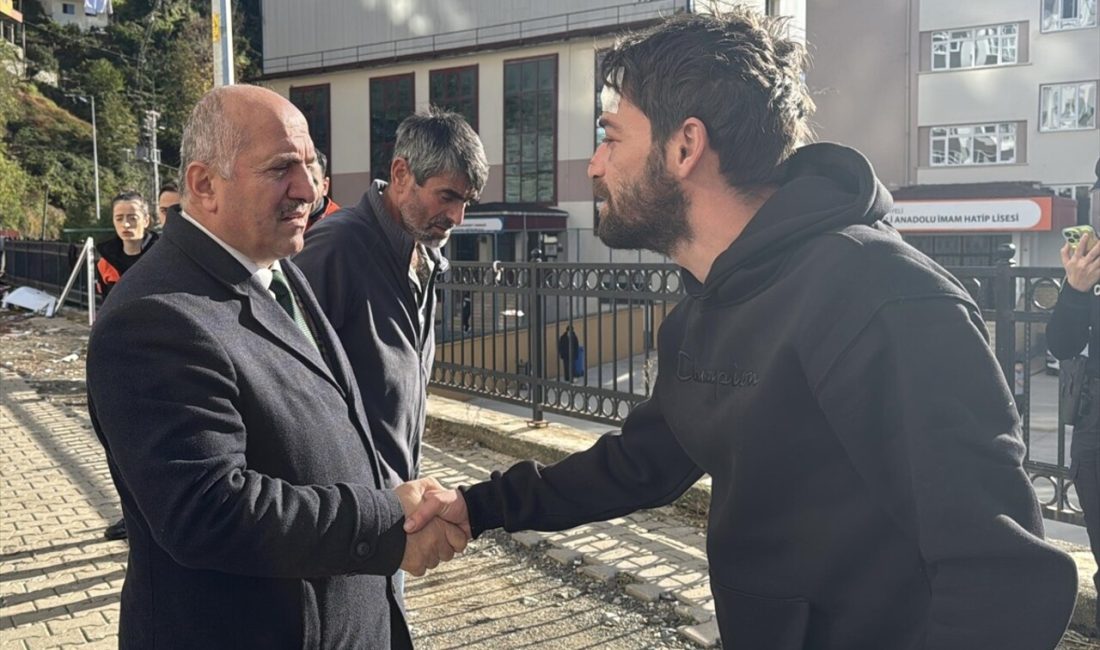 Rize'nin Çayeli ilçesindeki heyelan,