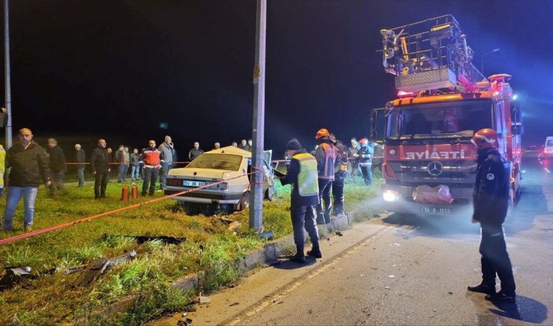 Karasu'da meydana gelen trafik