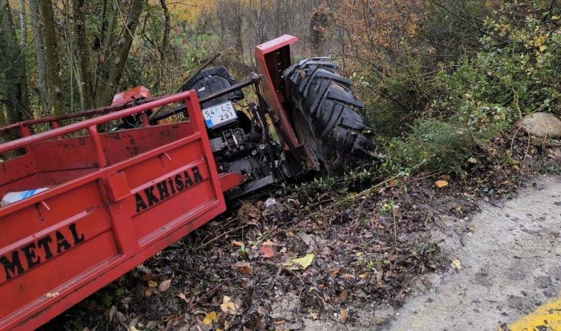 Geyve'deki traktör kazasında bir