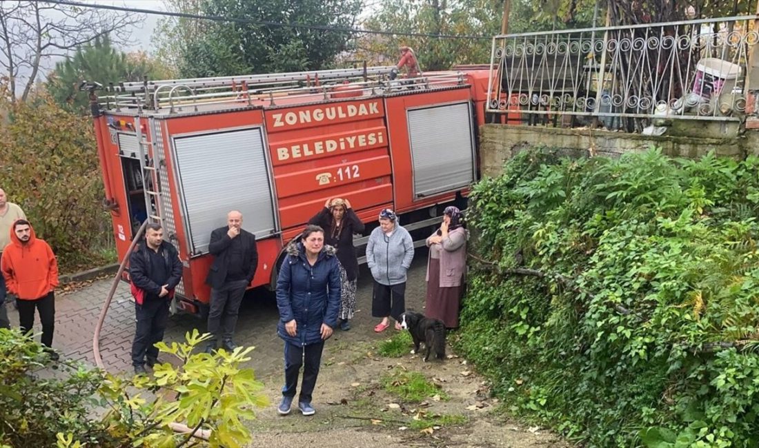 Zonguldak'ta bir evde çıkan